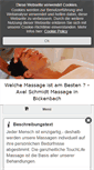 Mobile Screenshot of massagepraxis-schmidt.de