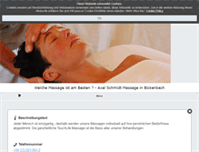 Tablet Screenshot of massagepraxis-schmidt.de